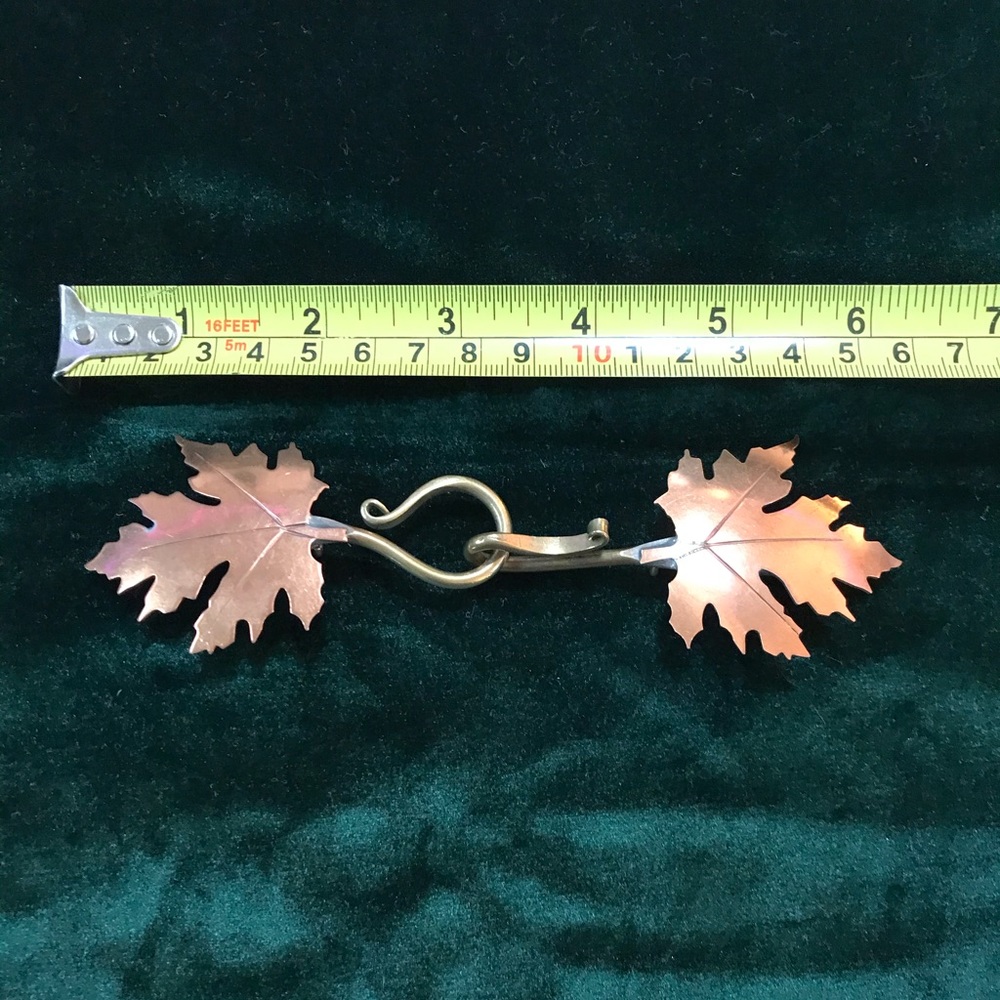 Handmade Cloak Clasp Set Elven / Fantasy Leaves